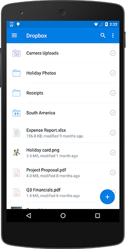 Dropbox für Android