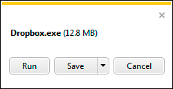 Run Dropbox Installer