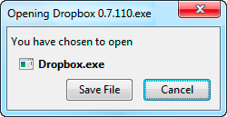 Run Dropbox Installer