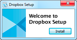 Double-click the Dropbox icon