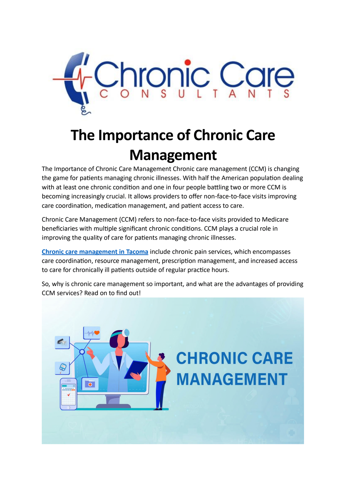 Importance of Chronic Care Management